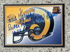 DICK VERMEIL LOS ANGELES RAMS AUTOGRAPHED 1995 PACIFIC  SB XXXIV CHAMPS HOF 2022