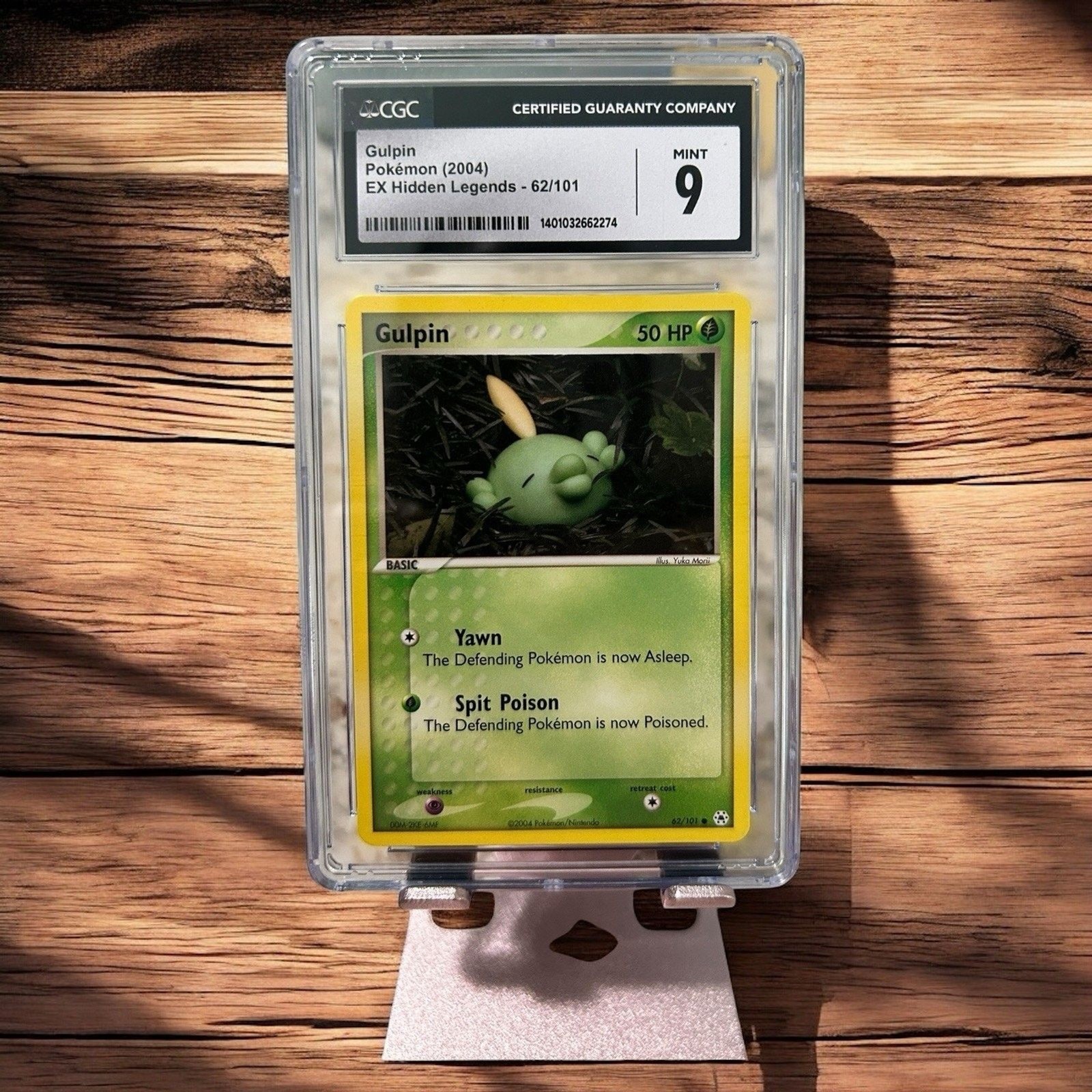 2004 Pokemon TCG Gulpin - EX Hidden Legends 62/101 Common CGC 9
