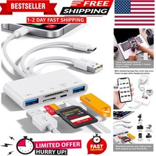 5-in-1 Memory Card Reader, USB OTG Adapter  SD Card Reader for i-Phone/i-Pad...