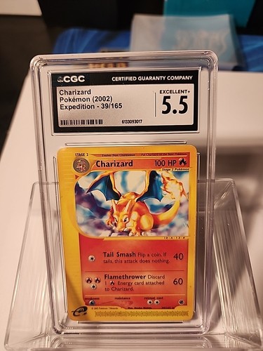 Charizard graded CGC 5.5 for sale on eBay