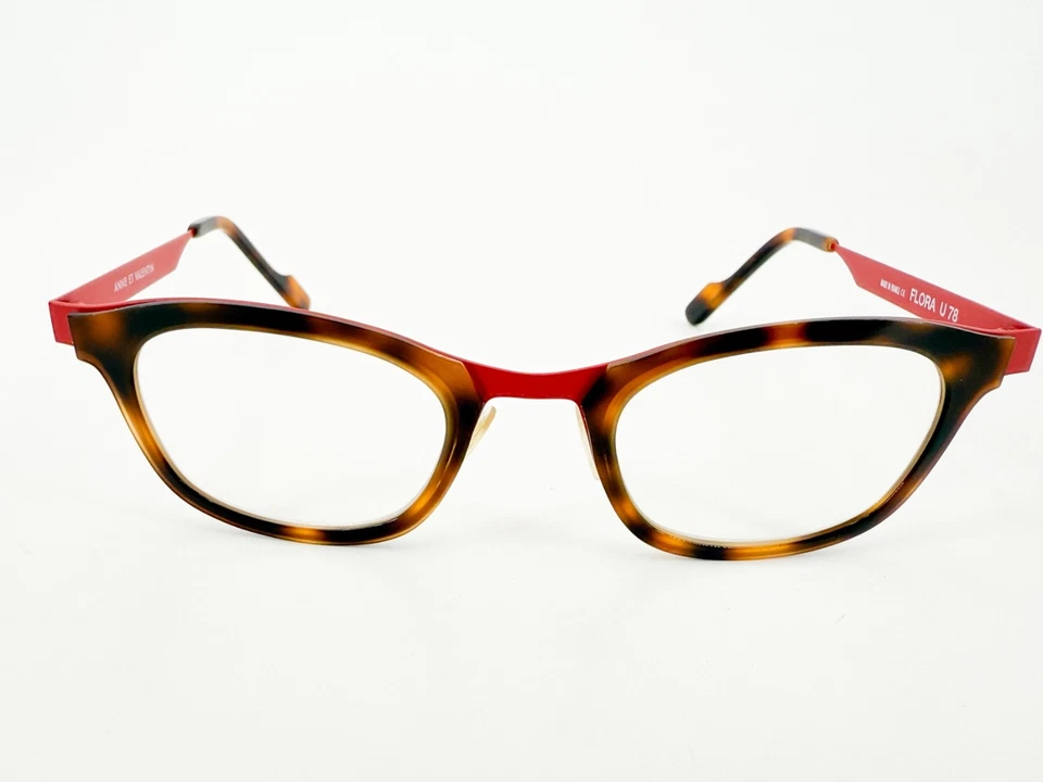 Anne Et Valentin FLORA U 78 Eyeglasses FRAMES Red 45[]18-130 Brown J195 - Image 2 of 4