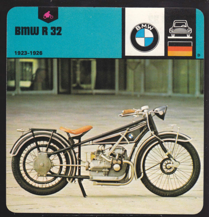 1923-1926 BMW R 32 R32 Motorcycle History Picture CARD | eBay
