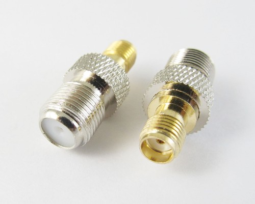 Conector adaptador coaxial recto RF Jack hembra a conector hembra F Jack 1 pieza - Imagen 3 de 5