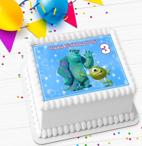 MONSTER INC PERSONALISED ICING EDIBLE COSTCO CAKE TOPPER R5-006 - Picture 4 of 7