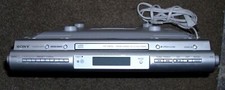 Sony ICF-CDK50 Under Cabinet AM/FM Radio CD Player Works - No Mounting Hardware