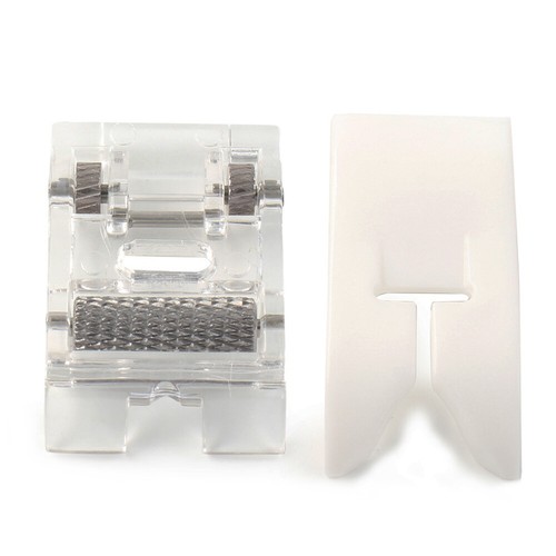 Roller Presser Foot And Non-Stick Zigzag Foot For Brother Singer 2Pcs - Picture 7 of 7