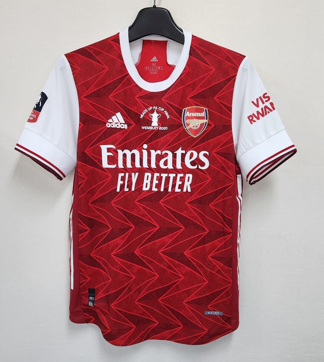 2019-20 Arsenal Home S/S No.14 AUBAMEYANG Player Issue FA 2019-20 Arsenal Home S/S No.14 AUBAMEYANG Player Issue FA