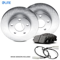 1994-1995 Bmw 540i Rear Eline Plain Brake Disc Rotors & Ceramic Brake Pads on sale 1994-1995 Bmw 540i Rear Eline Plain Brake Disc Rotors & Ceramic Brake Pads on sale