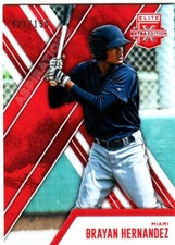 2017 Panini Elite Extra Edition Aspirations Red #127 /150 Brayan Hernandez #108