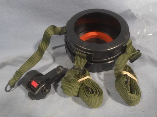 NOS 40mm GAS MASK FILTER CARRIER ASSEMBLY, (CANISTER HOLDER ONLY)only a few left