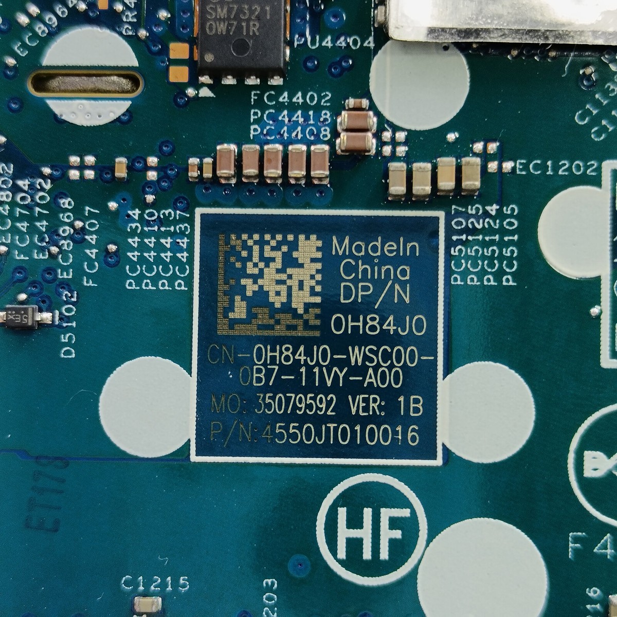 0H84J0 H84J0 For Dell Latitude 5310 laptop Motherboard 19707-1