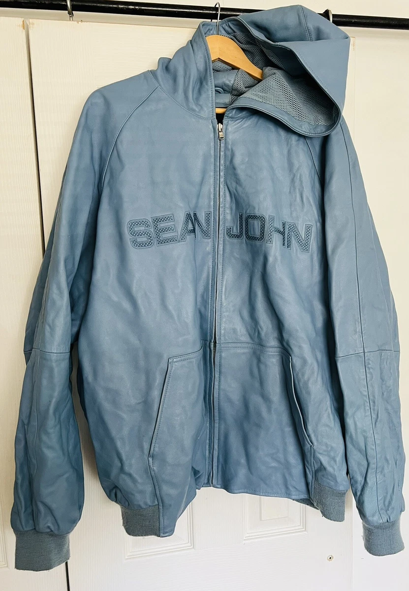 Baby blue moto clearance jacket