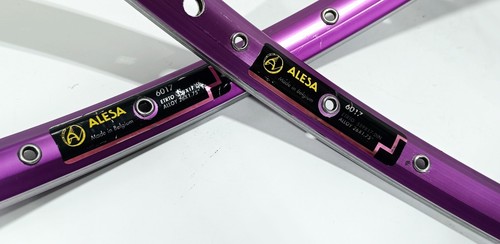 Alesa 6017 Purple MTB 36h Felgen 470g BJ 1992 559x17 2stk Top Zustand 26" RAR - Picture 10 of 12