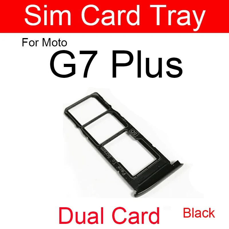 For Motorola Moto G7 Plus Play Power SIM Card Tray Holder Adapters