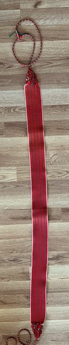 VINTAGE CHILDS 46" X 2.75" HAND WOVEN SASH 1960s - Picture 4 of 6