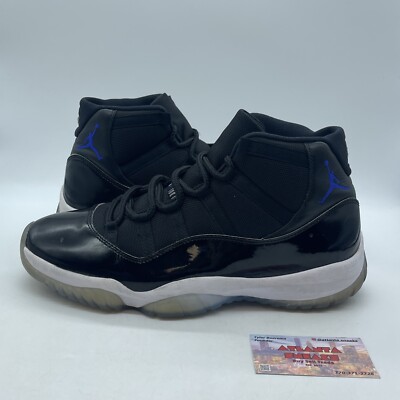 Size 12 Jordan 11 Retro High Space Jam Black Blue White