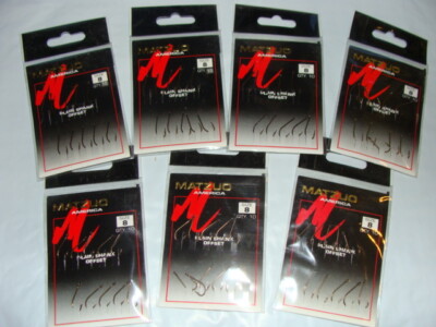 Matzuo Plain Shank Bronze Offset Straight Eye-Size 8 -7 Packages, 10 per package
