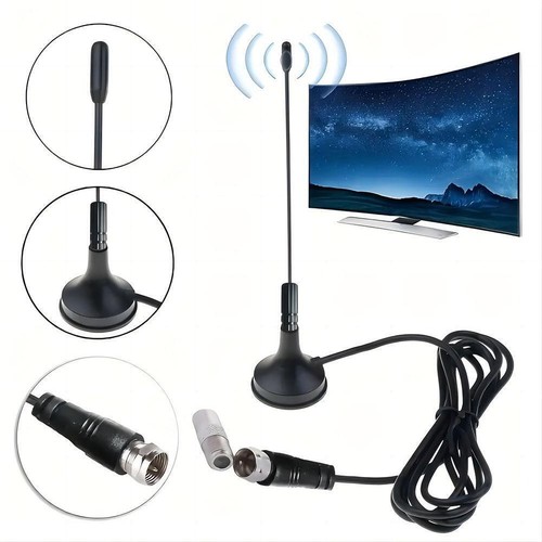 Mini HD TV Antenna 5dB Amplifier Freeview Digital Booster with Base✨l J4K5 G3I5 - Afbeelding 9 van 15