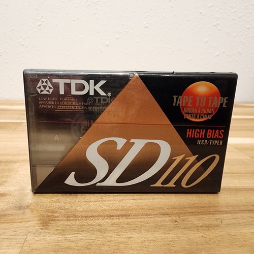 Nuevo, Sellado TDK SD110 Audio Cassette Cinta Alto Sesgo Tipo 2
