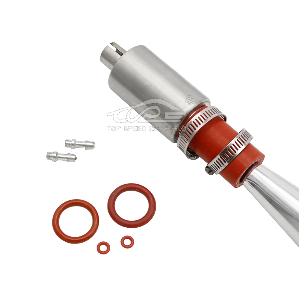 Silenciador de tubo de escape de barco RC para motor de gas marino G260 G270 G290 RCMK QJ ZENOAH Foto 3 de 4