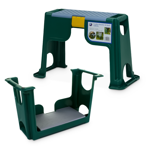 3 In 1 Gardener's Kneeling Padded Kneeler Seat With Tools Storage Portable Stool - Picture 5 of 11