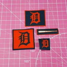 Detroit Tigers Fabric Iron-On Applique Patches NY Baseball Hockey Sport Logo Tag