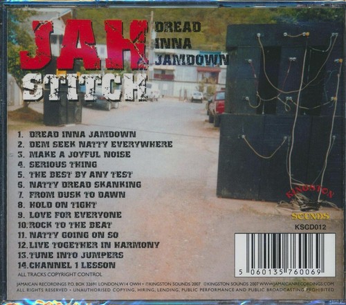 JAH STITCH Dread Inna Jamdown CD *SEALED* - Imagen 2 de 2