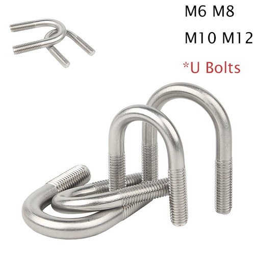304 Stainless Steel U Bolt Set M5/M6/M8/M10/M12 Ma... – Vicedeal - Foto 8