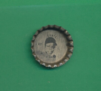 WILLIE MAYS HOF 1968 COKE CAPS METAL COCA COLA SODA BOTTLE TOP CAP TPHLC-1655