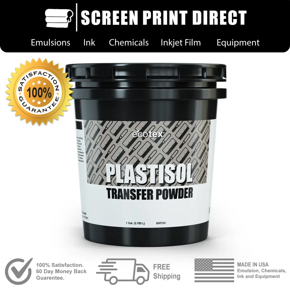 ECOTEX, RAPID CURE, SCREEN PRINT DIRECT Ecotex® Plastisol Transfer Powder For Screen Printing
