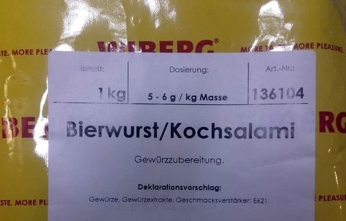 Wiberg Bierwurst Kochsalami 1 kg, Gewürz, Gewürze