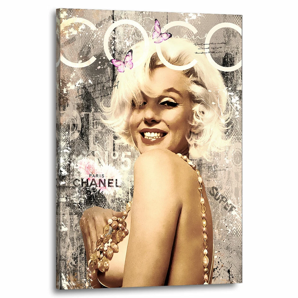 ACRYLGLAS WAND BILD MARILYN MONROE POP ART KUNST DRUCK WOHNZIMMER BILDER EROTIK - Bild 1 von 4
