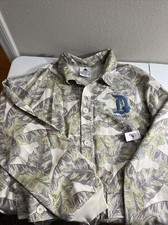 Disney Parks Spirit Jersey Disneyland Hawaiian Button Up Leafs Mens Size XL 120