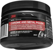 Chrome and Metal Polish, 39527, 10 Oz, Used on Wheels, Trim and Bumpers, for Aut