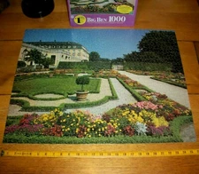 Vintage Jigsaw Puzzle 1000 Pieces Germany Bruhl Castle Flower Gardens Complete