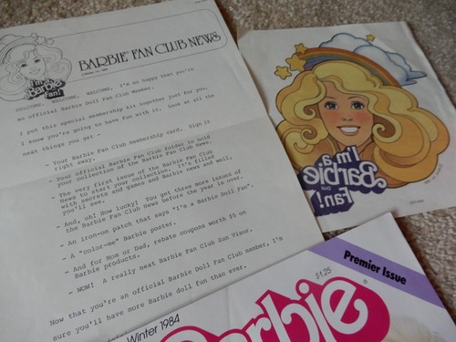 VINTAGE LOT OF 1980'S BARBIE FAN CLUB NEWS LETTER MAGAZINE NEWS PHAMPLETS DECAL - Picture 6 of 10