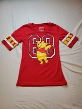 Disney T-Shirt Red Winnie The Pooh YOUTH SZ SMALL Roundneck Shortsleeves 13.5x22