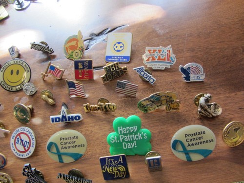 huge lot vintage pins pinback tack jewelry states sports business holiday etc. - Picture 10 of 14