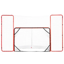 Uimoso Hockey Goal with Backstop and Targets Street Outdoor Steel Hockey Net 72"
