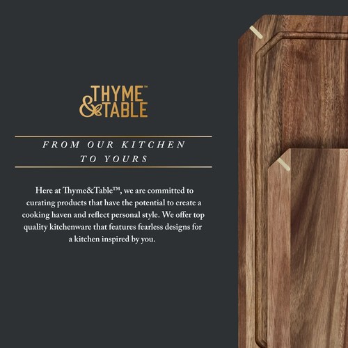 Thyme & Table 2-Piece Acacia Cutting Board Set - 第 10/12 張圖片