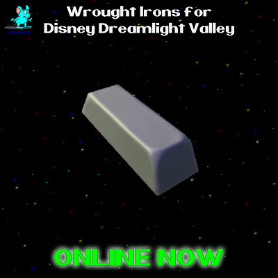 42 x Stacks of 99 Wrought Irons Iron for Disney Dreamlight Valley   ONLINE  