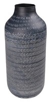 Deko-Vase Blumenvase Vase Tischvase Metall Schwarz H 25 Cm