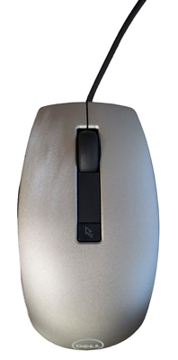 Genuine Dell USB Wired 6 Button Laser Mouse Silver MOCZUL 49TWY 