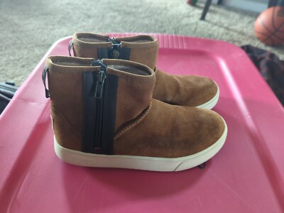 UGG KIDS ADLER SUEDE SHEEPSKIN SNEAKER BOOT YOUTH SIZE