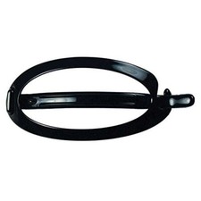 Paris CP2318 French Hair Barrette Clip, Flexible Ponytail Holder No Black 3.5"