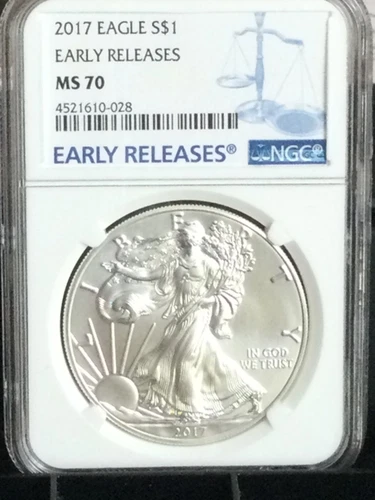 2017 AMERICAN SILVER EAGLE NGC MS70 “EARLY RELEASES”