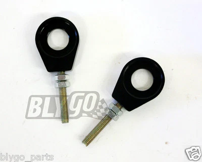 Black 12mm 76mm Chain Adjuster BoltsTensioner PIT PRO Trail Quad Dirt Bike ATV - image 1 of 4