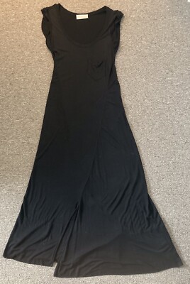 A.L.C. womens Maxi Dress Black Small Viscose long dress lightweight | eBay
