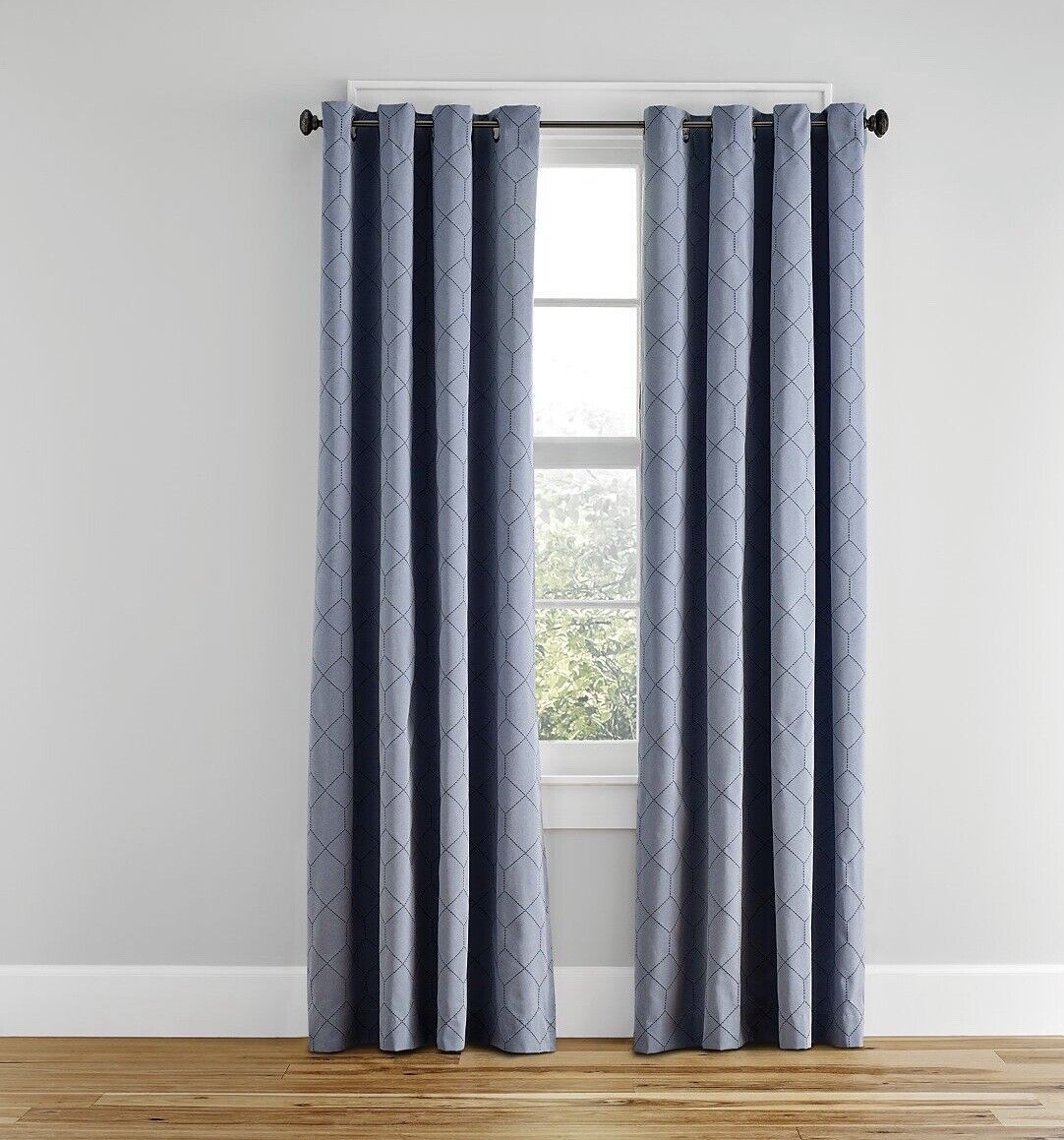 Simply Essential™ Woven Honeycomb 84" Light Filtering Curtain Various Colors