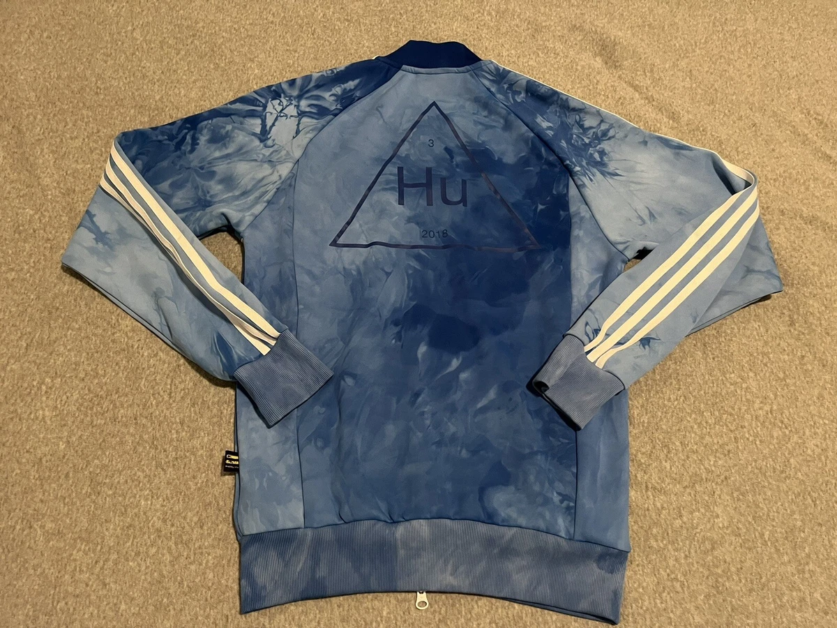 Adidas Pharrell Williams Track Jacket Hu 2018 Blue Full Zip Mens Small